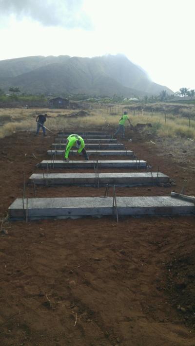 Installation of ground mount photovoltaic system, private subdivision, Kaanapali, HI.